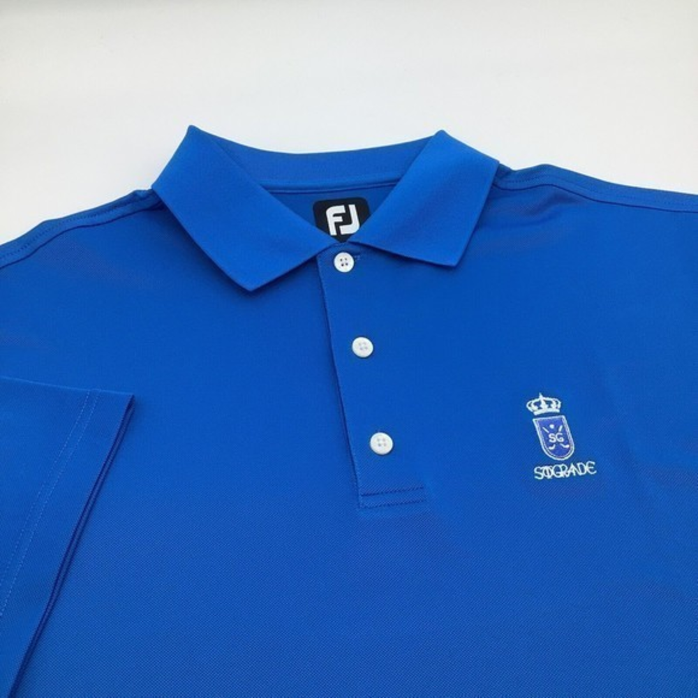 Foot Joy FJ Mens Short Sleeve Golf Polo Shirt‎ Blue Size Large